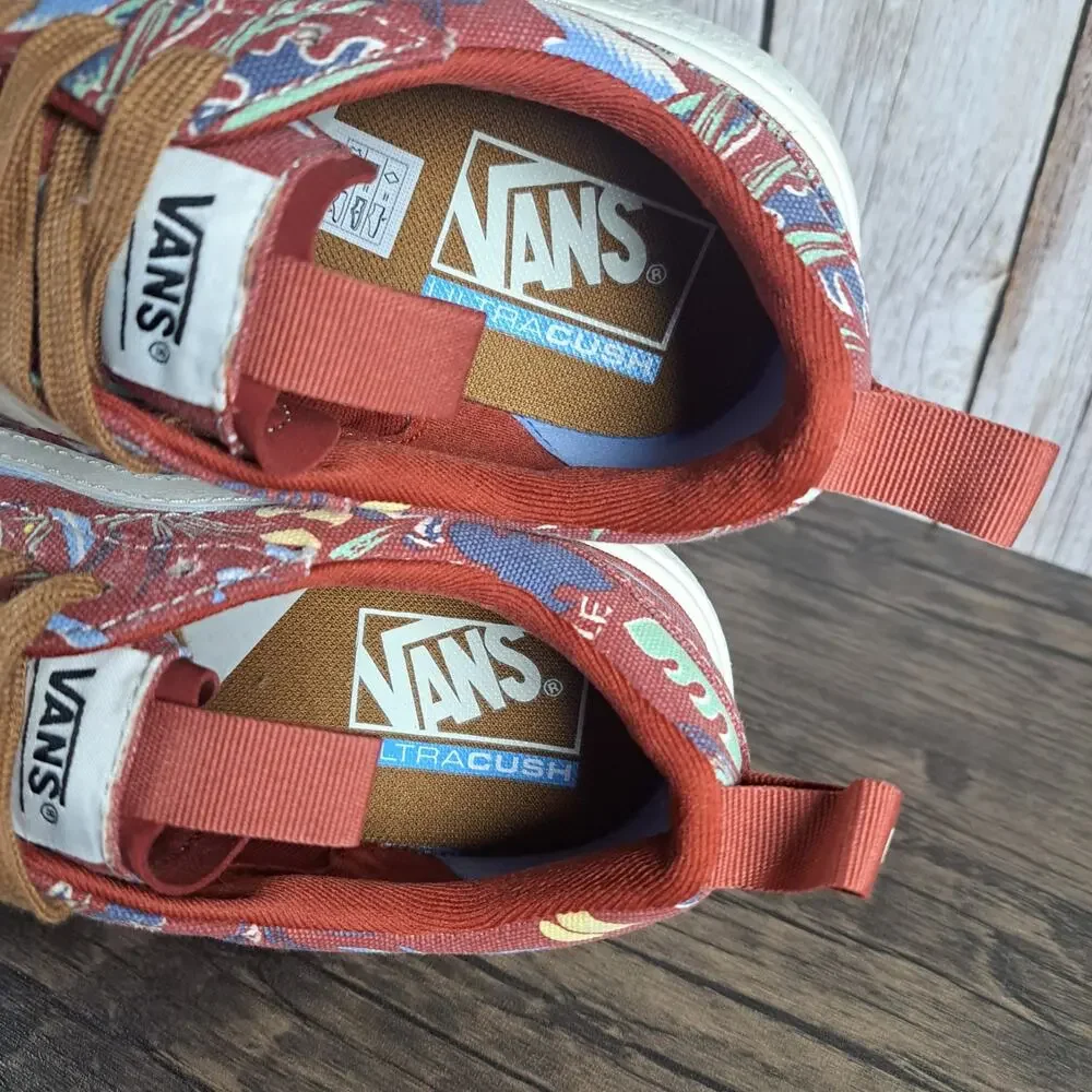 Vans Hawaiian Jungle Floral Ultrarange Exo SE Sneaker Men's Sz 8 Women's 9.5 Red - Picture 7 of 9